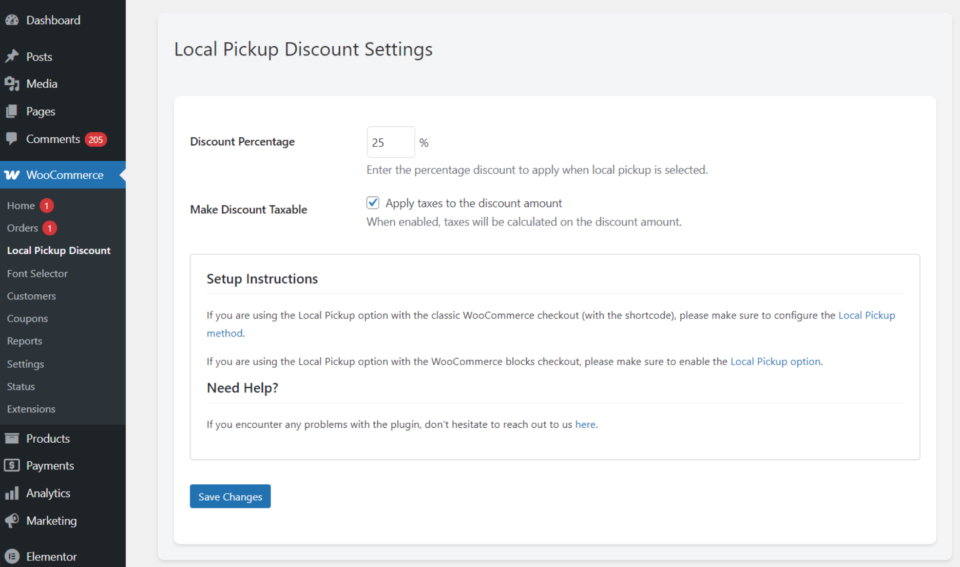 local-pickup-discount Local Pickup Percentage Discount Plugin for WooCommerce