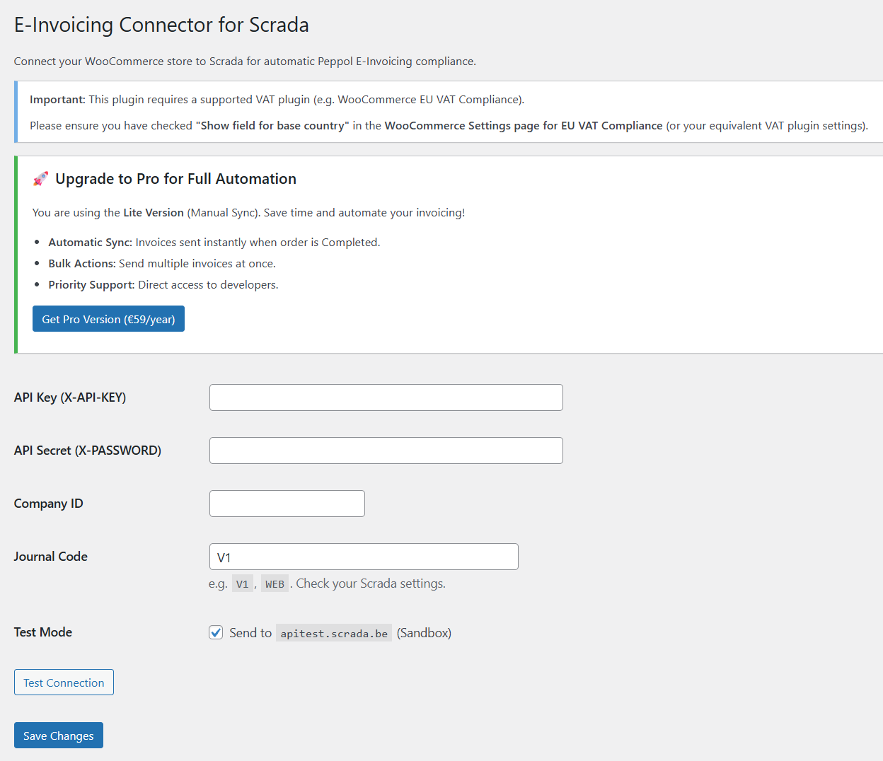 scrada-lite WooCommerce plugins - Scrada Lite Connector